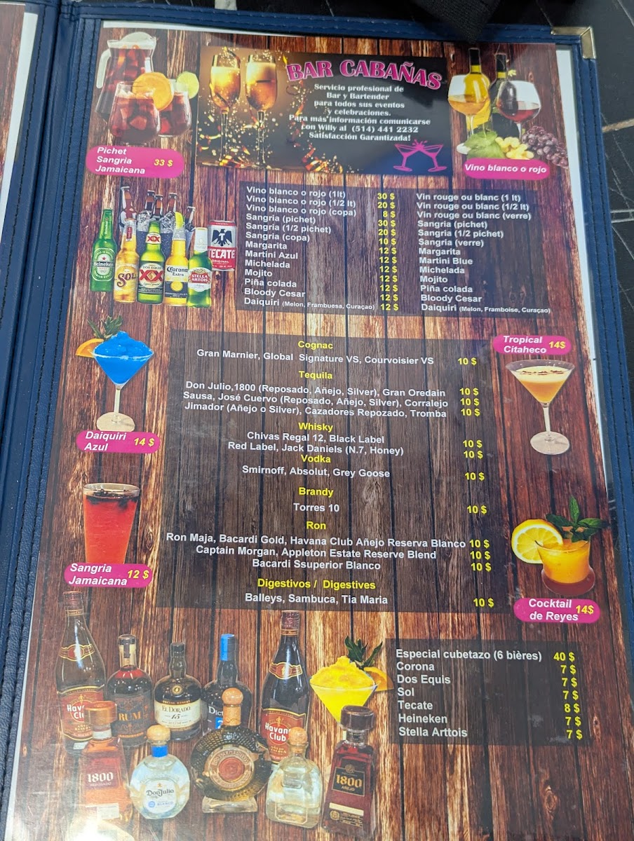 Cabanas Restaurant Et Pupuseria Menu - Image 5